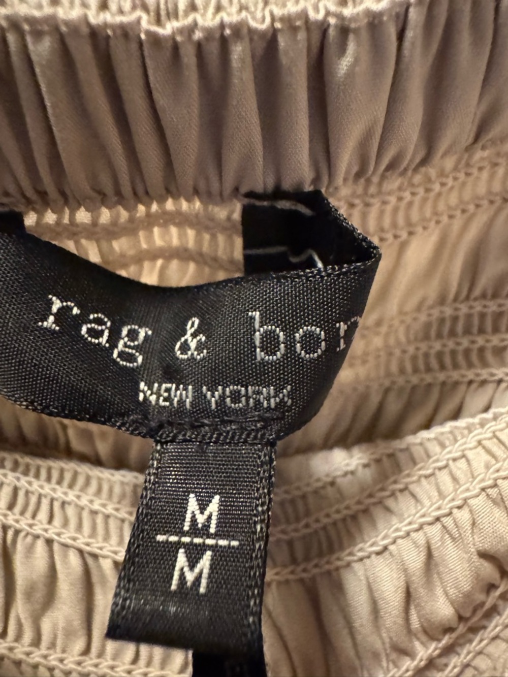 Rag & Bone Alicia Smocked-Waist poplin Maxi Skirt Size M NWT - Picture 5 of 7